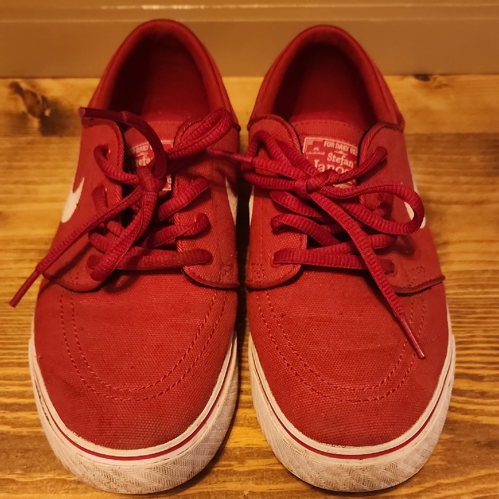 Nike Stefan Janoski Red Canvas Sneakers